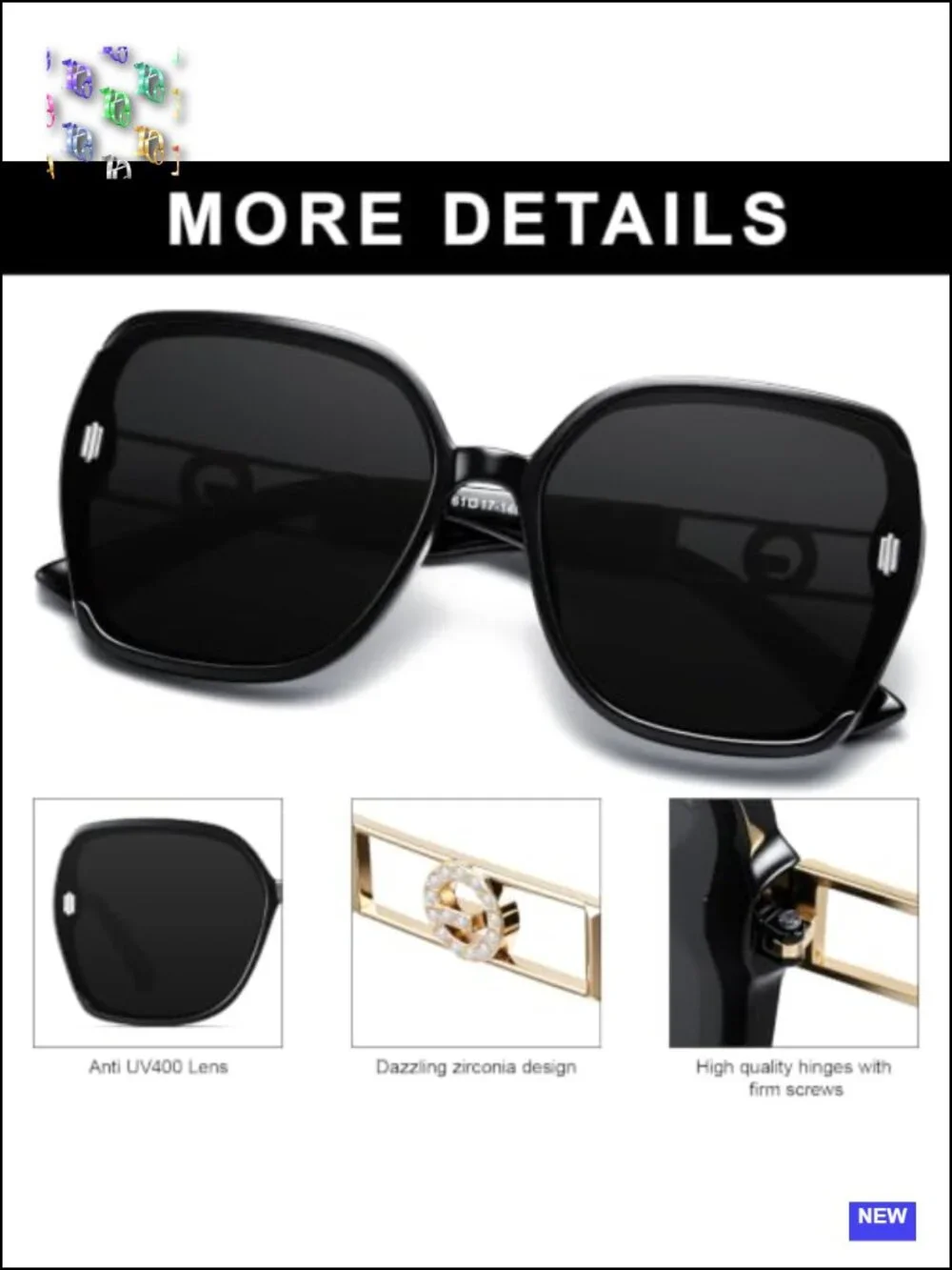 3 Pack Retro Oversized Square Sunglasses for Women UV Protection Lightweight